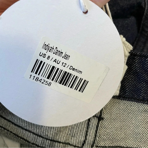 Princess Polly NWT Indiyah Wide Leg Dark Wash Jeans - Picture 8 of 9